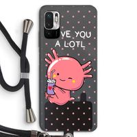 Love You A Lotl: Xiaomi Redmi Note 10 5G Transparant Hoesje met koord
