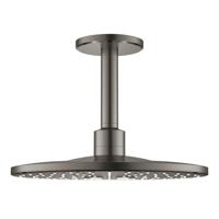 GROHE Rainshower SmartActive 310 Hoofddouche - 31cm - 2 straalsoorten - plafondarm 14.2cm - geborsteld hard graphite 26477al0