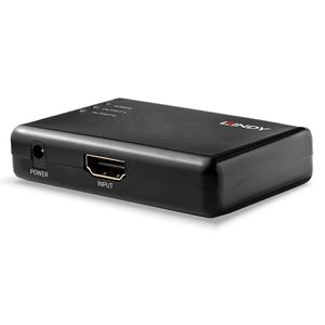 LINDY 38357 2 poorten HDMI-splitter 3840 x 2160 Pixel Zwart