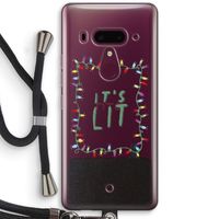 It's Lit: HTC U12+ Transparant Hoesje met koord