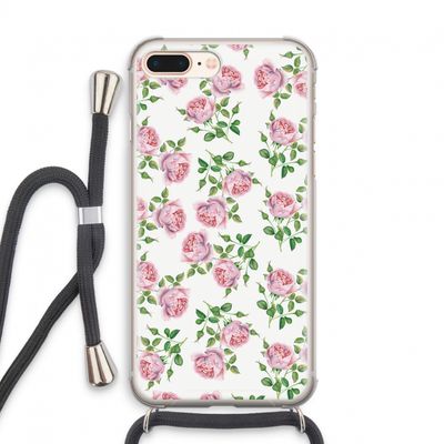 Kleine roosjes: iPhone 7 PLUS Transparant Hoesje met koord