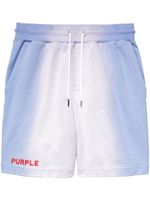 Purple Brand pantalon de jogging à logo imprimé - Bleu