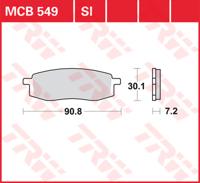 TRW Remblokken, en remschoenen voor de moto, MCB549SI Sinter offroad