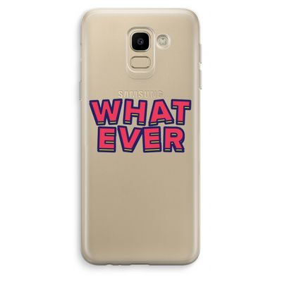 Whatever: Samsung Galaxy J6 (2018) Transparant Hoesje
