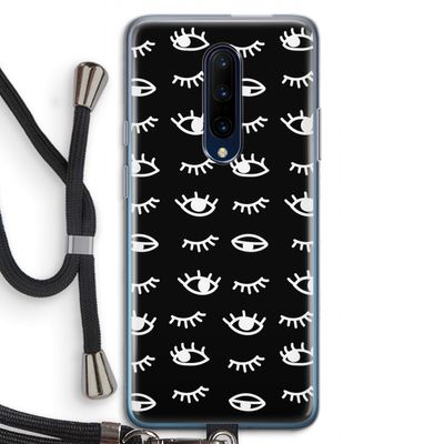 Eye pattern #3: OnePlus 7 Pro Transparant Hoesje met koord