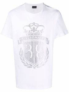 Billionaire t-shirt en coton à ornements - Blanc