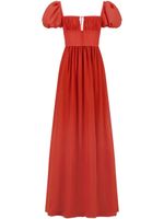 Giambattista Valli robe longue à manches bouffantes - Orange