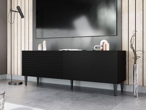 Tv-meubel SORLABO 2 deuren zwart