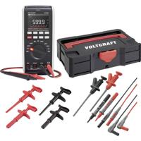 VOLTCRAFT VC-831 Multimeter set met T-loc Systainer, grijpklemmen, haken en extra kabelset