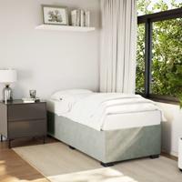 Bedframe zonder matras 80x200 cm fluweel lichtgrijs