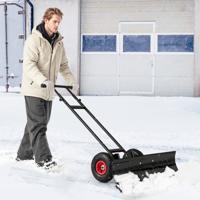 Sneeuwschuiver van 91,5 cm met Wielen Verstelbare Hoek in Hoogte en Hoek Verstelbare Handgreep voor Efficiënt Sneeuwruimen