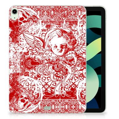 Tablet BackCover iPad Air (2020/2022) 10.9 inch Angel Skull Rood Tablet BackCover iPad Air (2020/2022) 10.9 inch Angel Skull Rood