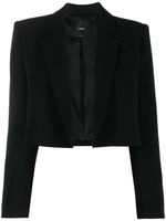 PINKO blazer en crêpe à coupe crop - Noir