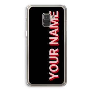 Namecase: Samsung Galaxy A8 (2018) Transparant Hoesje