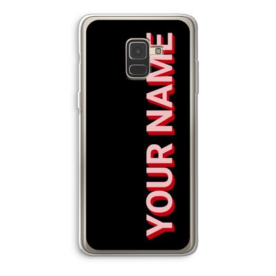 Namecase: Samsung Galaxy A8 (2018) Transparant Hoesje