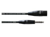 Cordial CIM 3 MV XLR Verbindingskabel [1x XLR-stekker - 1x Jackplug male 6,3 mm] 3.00 m Zwart