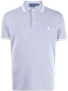 Polo Ralph Lauren polo en coton à bords rayés - Bleu