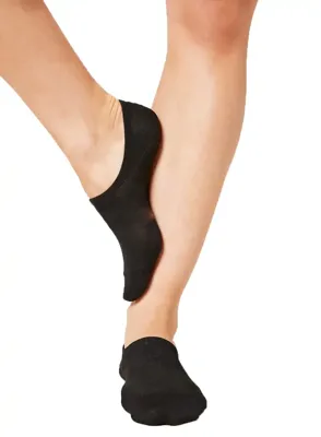 Teckel 3-pack - Invisible Footies sokken met badstof zool - Kousenvoetjes voor dames en heren - Katoen Sokken voor in loafers