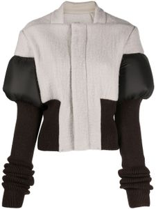 Rick Owens veste crop à empiècements - Tons neutres