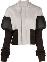 Rick Owens veste crop à empiècements - Tons neutres