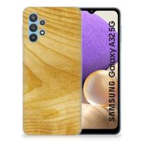 Samsung Galaxy A32 5G | Bumper Hoesje | Licht Hout