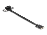 DeLOCK M.2 Key A+E to PCIe x1 NVMe Adapter angled with 20 cm cable controller - thumbnail