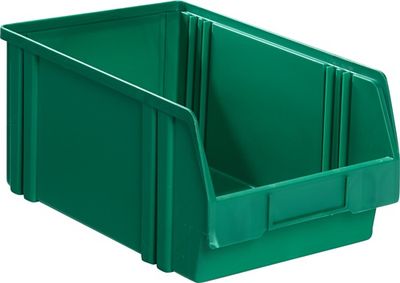 LA-KA-PE Magazijnbak | L290/266xB140xH130 mm | PS groen | 25 stuks - LK3A GRÜN LK3A GRÜN