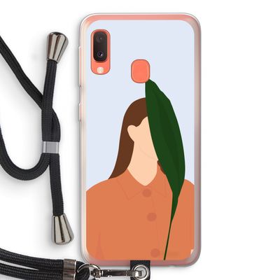 Leaf: Samsung Galaxy A20e Transparant Hoesje met koord