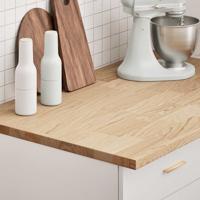 Keuken werkblad rechthoekig 100x63,5x2,7 cm massief eikenhout