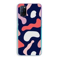 Memphis Shapes Pink: Oppo A92 Transparant Hoesje Memphis Shapes Pink: Oppo A92 Transparant Hoesje
