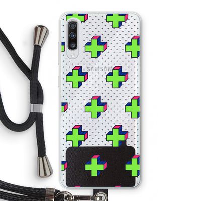 8-bit N°10: Samsung Galaxy A70 Transparant Hoesje met koord