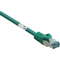 Renkforce RF-5164584 RJ45 Netwerkkabel, patchkabel CAT 6A S/FTP 0.25 m Groen Snagless, Vlambestendig 1 stuk(s)