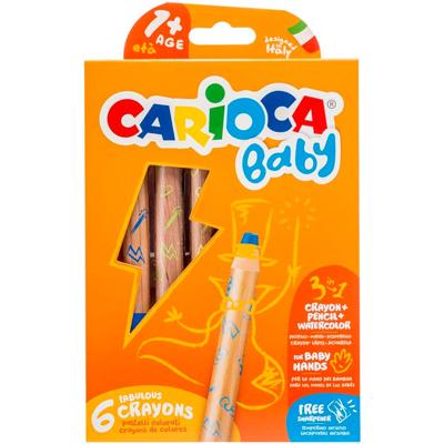 Carioca Baby 3 in 1 kleurpotloden set van 6