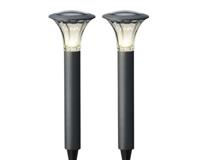 Lumineo Led solar tuinsteker set a 2st. 49x17cm