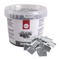 Rayher spiegel mozaiek tegeltjes/stenen - 1 x 1,5 cm - 1200x stuks - Mozaieken maken - Creatief