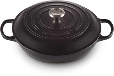 Le Creuset Braadpan Signature Campagnard Mat Zwart ø 30 cm / 3,5 liter