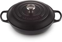Le Creuset Braadpan Signature Campagnard Mat Zwart ø 30 cm / 3,5 liter