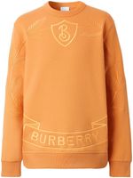 Burberry sweat à logo brodé - Orange