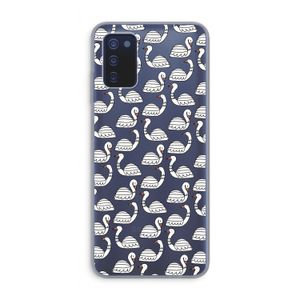 Zwanen: Samsung Galaxy A03s Transparant Hoesje