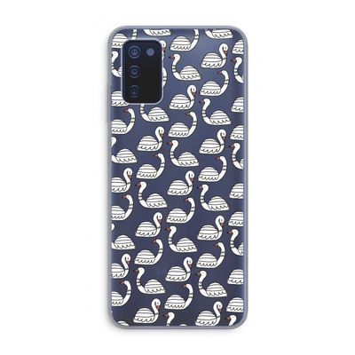 Zwanen: Samsung Galaxy A03s Transparant Hoesje