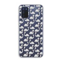 Zwanen: Samsung Galaxy A03s Transparant Hoesje