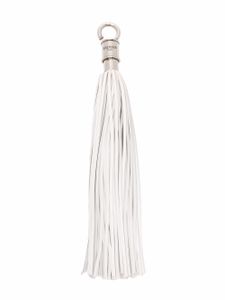 Balmain porte-clés La Clef en cuir - Blanc