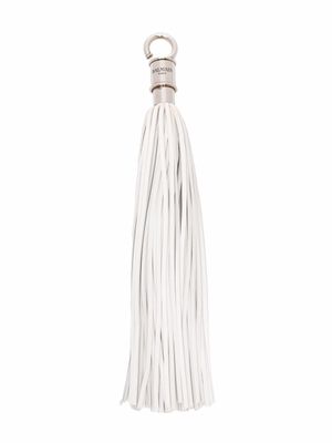 Balmain porte-clés La Clef en cuir - Blanc