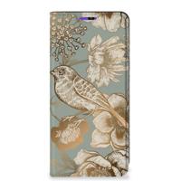 Smart Cover voor Samsung Galaxy A22 4G | M22 Vintage Bird Flowers