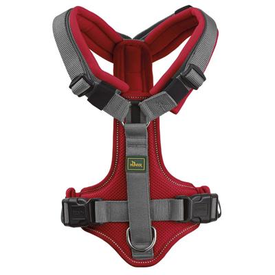 HUNTER Hondentuigje Maldon Up, rood/grijs, Maat: L