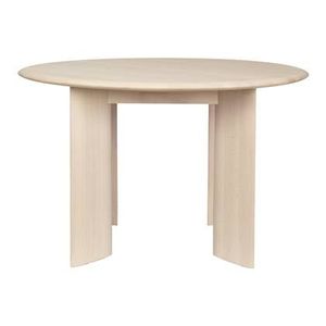 ferm LIVING Bevel Eettafel Ø 117 cm - Wit Beukenhout