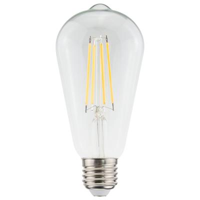 HOFTRONIC™ E27 LED Filament Lamp Edison ST64 - Energielabel A - 3.8 Watt - 806 Lumen - 2700K Warm Wit - Transparant glas