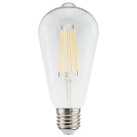 HOFTRONIC™ E27 LED Filament Lamp Edison ST64 - Energielabel A - 3.8 Watt - 806 Lumen - 2700K Warm Wit - Transparant glas HOFTRONIC™ E27 LED Filament Lamp Edison ST64 - Energielabel A - 3.8 Watt - 806 Lumen - 2700K Warm Wit - Transparant glas