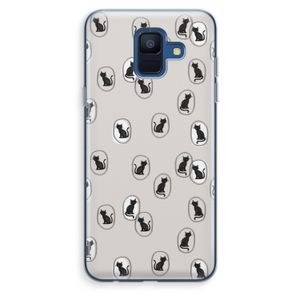 Miauw: Samsung Galaxy A6 (2018) Transparant Hoesje