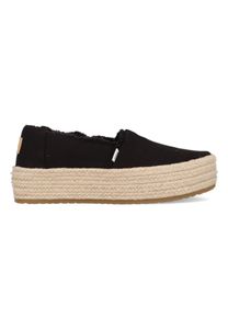 Toms Valencia Platform Espadrille 10019795 Zwart maat